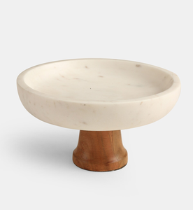 Nouvellement marbre Cupcake Stand forme carrée Base en bois mariage maison hôtel Restaurant fête marbre gâteau Stand - Product Image 3