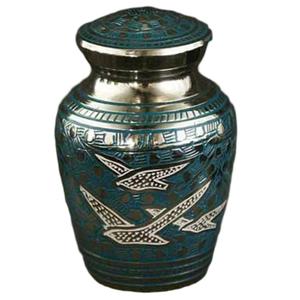 High Quality Brass Cremation <b>Keepsake</b> Urns Gold and Gray Mini Urns With Leaf Engraving For Storage Of Human <b>Ashes</b> - Product Image 2