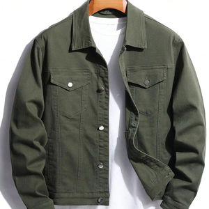 Vestes Denim Hiver Vintage pour Homme Bouton Avant 100% Coton Tendance Eco-Friendly 2025 Styles - Product Image 1