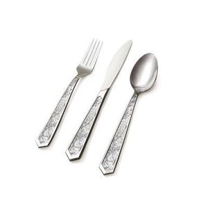 Service de couverts en métal lisse en acier inoxydable poli miroir offrant un confort durable et brillant et un attrait intemporel pour les tables de dîner - Product Image 1