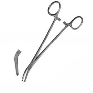 高品質ステンレス鋼ファヌフ子宮摘出鉗子 21.5cm 曲線型手動外科器具 CE認証済み - Product Image 5