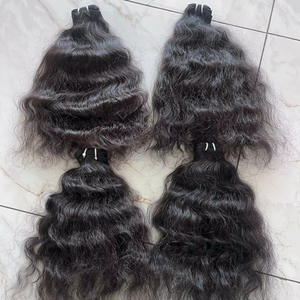 Nouvel arrivage Paquets de Cheveux Humains Remy Double Trame de Haute Qualité de 20 à 30 Pouces Doux Style Bouclé Machine Cuticule Alignés Indien - Product Image 1