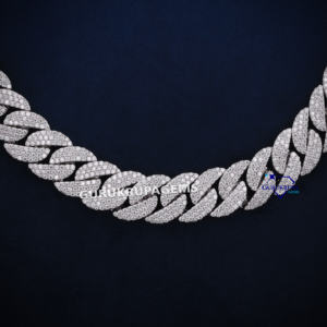 Special Personalized Design High Quality 14KT <b>White</b> <b>Gold</b> Lab Grown Diamond <b>Chain</b> Iced Out VVS Clarity IGI Certified - Product Image 4