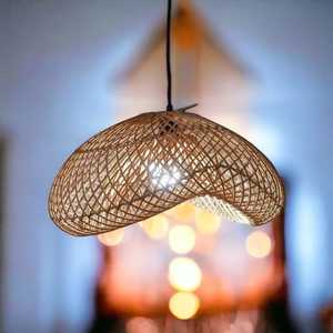 Handmade Modern Design Eco-Friendly Natural Rattan Chandelier Home Decorative Hanging Bamboo Nightstand for Bedroom Living - Product Image 3