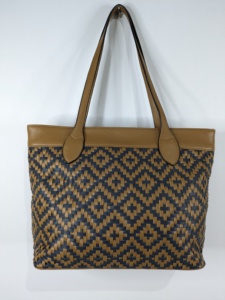 Sac à bandoulière tressé tan noir sac à main populaire avec fermeture éclair sac à main grande capacité sac à la mode produit en vrac - Product Image 6