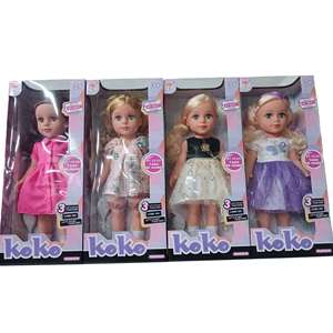 Muñeca de Vinilo de Moda de Princesa de 18 Pulgadas, Ropa Personalizada de Simulación a la Moda, Adorable Juguete de Dibujos Animados para Bebés, el Mejor Regalo para Niñas Pequeñas - Product Image 1