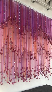 Guirlandes de roses pour décoration de mariage Décoration en filet pour toile de fond de scène et décoration de plafond - Product Image 5