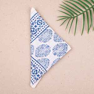 Handmade Cotton Handblock <b>Bandana</b> Scarf Unisex Boho Wrap Lightweight Summer Eco Friendly Gift <b>For</b> <b>Men</b> Women - Product Image 5