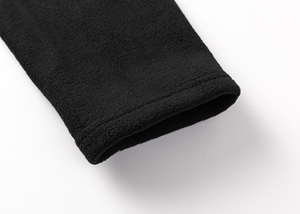 Hiver 2026 Pull à capuche chaud brodé en polaire 100% Coton Couleur unie Col montant Coupe oversize Unisexe - Product Image 6