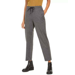 Pantaloni Capri da Donna Eileen Fisher a Vita Alta, Stile Casual con Elastico in Vita, Traspiranti, Colore Grigio, Taglia XL - Product Image 1