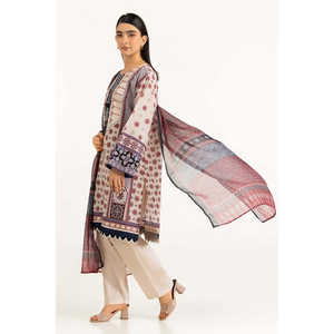 IUSTKSD-1070 Traje Casual de Verano de 3 Piezas con Estampado y Bordado para Damas de Oficina - Product Image 3