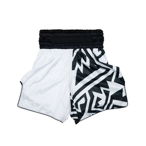 Shorts de Muay Thai de haute qualité à prix de gros, imprimés par sublimation, pantalons d'entraînement BJJ, taille élastique, 100% polyester - Product Image 1