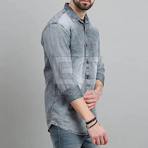 Durable Front <b>Jeans</b> <b>Shirts</b> <b>For</b> <b>Men</b> Designed <b>For</b> Casual Styling Comfortable Daily Wear And Smart Relaxed Looks - Product Image 4
