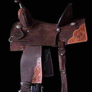Silla de Montar Western de Cuero Portátil para Caballos y Jinete - Logotipo Personalizado y Servicio OEM - Marca HORZE N PET - Product Image 2