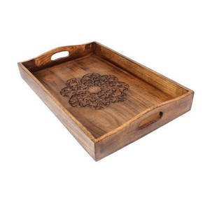 Fabricant et exportateur de plateaux de service modernes en bois naturel de luxe disponibles à bas prix pour les cadeaux et les fournitures de fête - Product Image 4