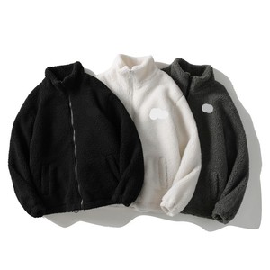 Veste Sherpa en laine vierge de conception personnalisée OEM Vente en gros Veste Sherpa en polaire Veste à capuche zippée personnalisée pour femmes Veste Sherpa en polaire pour hommes - Product Image 1