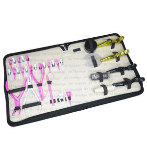 Alicates multifuncionales para extensión de cabello de acero inoxidable de grado quirúrgico más vendidos, herramientas, juego de escudo protector de tarro de cuentas - Product Image 1