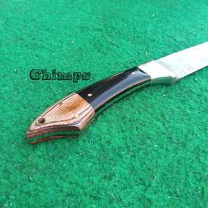 Couteau de chef japonais Sujihiki en acier Damas à lame pleine longueur pour la découpe en cuisine, ensemble de couteaux de chef Petty, manche personnalisé, écologique - Product Image 5