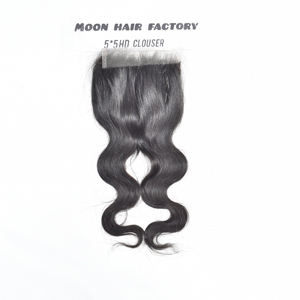 Extensions de Cheveux Humains du Temple Indien Naturels Non Traités avec Closure HD Body Wave Qualité Supérieure Prix de Gros de l'Inde - Product Image 5