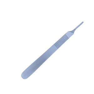 Lame de scalpel manuelle en acier inoxydable de style moderne, manche de haute qualité, instruments chirurgicaux réutilisables en argent pour la chirurgie générale - Product Image 2
