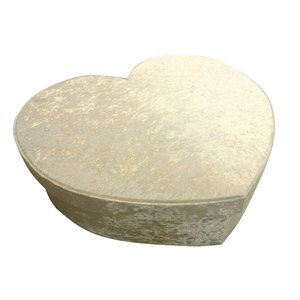 Scatola a Forma di Cuore in Velluto, Diametro 50 cm, per Decorazione Camera da Letto - Product Image 1