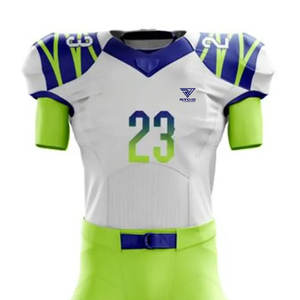 Concevez votre propre uniforme de football américain respirant à manches courtes personnalisé fabriqué dans le meilleur matériau - Product Image 3