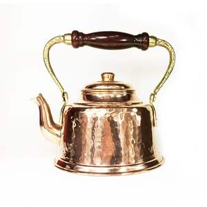 Théière en cuivre de Turquie Maras, aspect antique, couleur cuivre - Product Image 1
