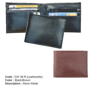 Cartera de cuero para hombre personalizada de alta calidad, hecha en la India, pedido al por mayor, precio al por mayor, Cartera de cuero para hombre de cuero de vaca - Product Image 4