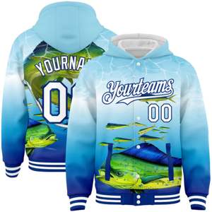 Sweat à capuche chauffant avec impression par sublimation personnalisée pour hommes en polyester 100%, un sweat à capuche et un sweat-shirt de baseball - Product Image 1