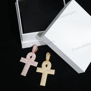 จี้เพชรสไตล์ฮิปฮอปแบบกำหนดเอง925สีเงินประดับโรสโกลด์จี้เพชรโมอิสซาไนต์สำหรับซัพพลายเออร์ - Product Image 2