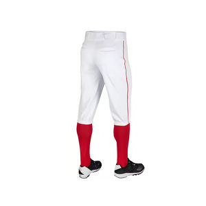 Pantalones Cortos de Béisbol con Ribete Lateral, Transpirables, de Poliéster, con Abertura en la Parte Inferior para Hombre - Product Image 3