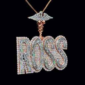 Cadena Cubana Unisex de Plata de Ley 925 de la Mejor Calidad, Chapada en Oro de 10K, con Moissanita VVS con Certificación GIA, Corte Brillante, Cierre con Letra Personalizada - Product Image 5