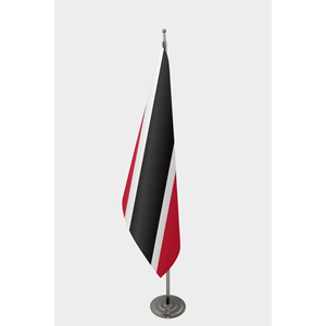 Custom 3x5ft Indoor Triangulate and Tobago <b>Flag</b> Digital Printing Techniques Silk Nylon Material Custom Logo Aluminum <b>Pole</b> - Product Image 1