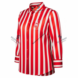 Camisa Formal de la Hermandad Delta Sigma Theta, Camisa de Uso Diario, Camisa Tejida para Mujer, Camisa con Cuello, Camisa con Botones Delanteros - Product Image 2