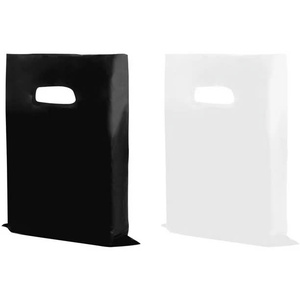 Sac à provisions découpé à l'emporte-pièce de haute qualité sac en plastique imprimé de logo personnalisé, sac de vêtement de cadeau - Product Image 4
