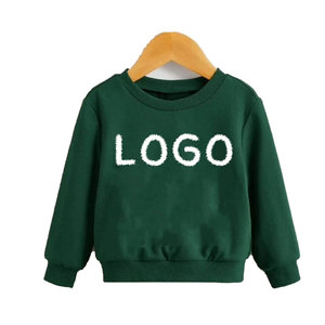Kids High Quality Plain Pullover Sweatshirt Toddler Baby Boy Girl Clothes Custom Logo Matching Crewneck Kids Sweatshirt - Product Image 3
