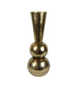 Vase à fleurs en fer fait à la main en métal de style côtier touche métallique en détresse élégance intemporelle pour la décoration intérieure - Product Image 1