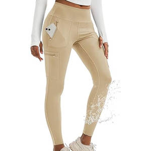 Pantalon de yoga de gymnastique sans couture taille haute pour femmes entraînement sportif à séchage rapide pour Leggings dynamiques avec fermeture à la taille élastique - Product Image 1