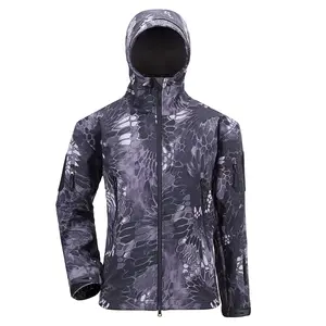 Haute qualité hommes Soft Shell tissu imperméable hiver extérieur décontracté vêtements de travail Softshell veste hommes - Product Image 6