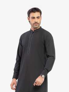 Salwar Kameez élégant pour hommes pakistanais, tenue traditionnelle ethnique musulmane, pour l'Aïd, les mariages, le bureau, la prière, les fêtes, usage quotidien - Product Image 2