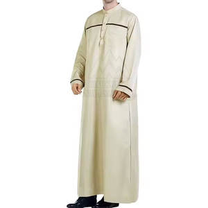 Vestido Jubba para hombre con logotipo personalizado, Túnica islámica Thobe con ajuste clásico, perfecto para verano o ropa formal - Product Image 3