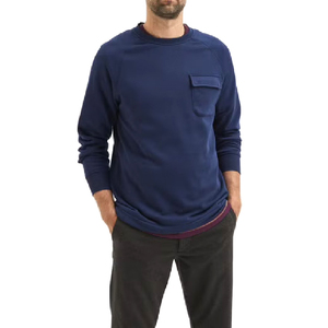 High Quality 100% Cotton Customized <b>Sweatshirt</b> for Men Printed Logo Solid Pattern Winter <b>Plain</b> Dyed Worsted Fabric Custom Color - Product Image 1