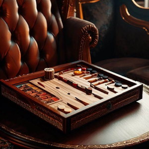 Unique Wood Backgammon Board <strong>Game</strong> Indoor <strong>Set</strong> for Adults and Kids Classic Strategy <strong>Game</strong> <strong>Set</strong> With <strong>Playing</strong> Pieces Wholesale Price - Product Image 4