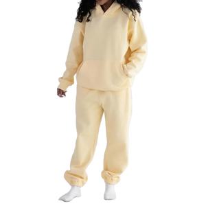 Ensemble survêtement homme 2 pièces en molleton 100 % coton personnalisé 2026 – Hoodie oversize et pantalon de jogging ample – Collection Hiver Haute Qualité - Product Image 3