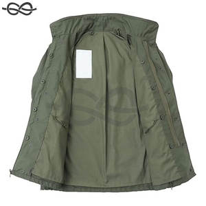 Chaqueta para hombre Gabardina Campo americano Traje de carga al aire libre A prueba de viento Abrigo táctico resistente al agua Multi bolsillo - Product Image 4