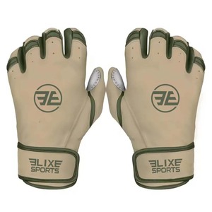 Guantes de bateo de béisbol y softbol de cuero antideslizantes personalizados de alta calidad para niños y jóvenes Tacto suave profesional - Product Image 5
