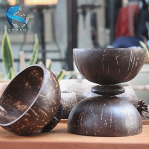 Juego de Tazones de Madera de Coco Artesanal y Ecológico, Estilo Rústico para una Alimentación Consciente - Product Image 2