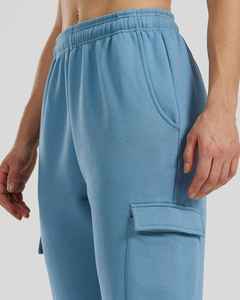 กางเกงวอร์มผ้าสัมผัสนุ่มสำหรับสตรีกางเกงคาร์โก้เอวยางยืดสำหรับฤดูหนาว - Product Image 6