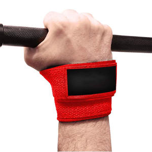 Logo personnalisé unisexe 8 sangles de levage meilleure qualité sangle d'haltérophilie en coton sangle de soutien de poignet - Product Image 3