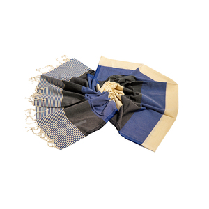 High Quality Premium Cotton Chaise Lounge <b>Beach</b> <b>Towel</b> Round Style <b>With</b> Convenient Storage <b>Pockets</b> for <b>Beach</b> Essentials - Product Image 3